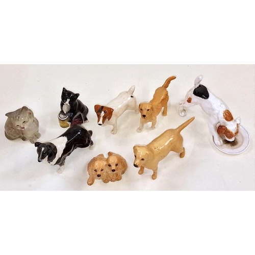 82 - Collection of porcelain animals by Beswick and Royal Doulton