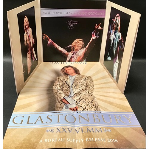 201 - DAVID BOWIE - GLASTONBURY XXV.VI.MM- V.RARE MARBLED WAX 3LP LIVE + POSTER. Found here on Bureau Supp... 