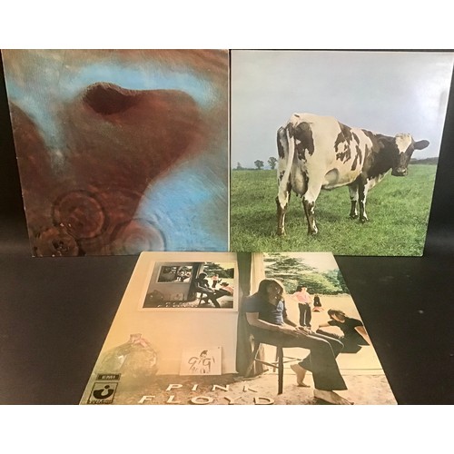 134 - PINK FLOYD VINAL ALBUMS X 3. NIce selection here to include ‘Ummagumma’ double album on Harvest SHDW... 