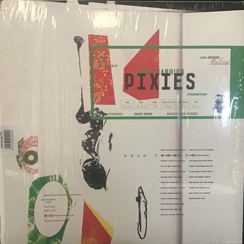 197 - PIXIES ‘HEAD CARRIER’ NEW VINYL RECORD LP. 2016 Limited Vinyl LP  with a Slipmat for your turntable.... 