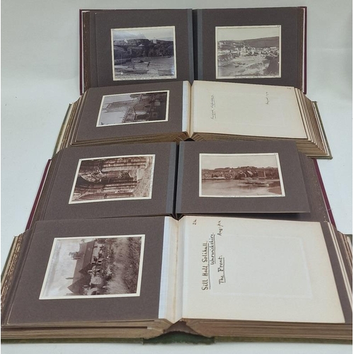 85 - Collection of early 20th century black and white photographs contained within in 4 albums