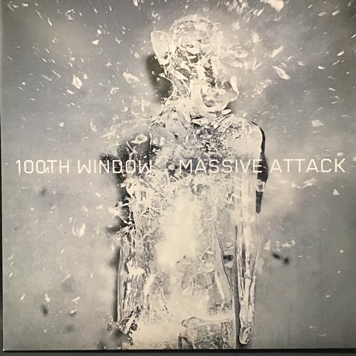 73 - MASSIVE ATTACK TRIPLE LP ‘100TH WINDOW’. Trifold gatefold sleeve with the labels having black engrav... 