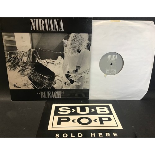 28 - NIRVANA BLEACH UK 1ST PRESS 1989 VINYL LP. Found here in Ex condition from ,Tupelo Recording Company... 