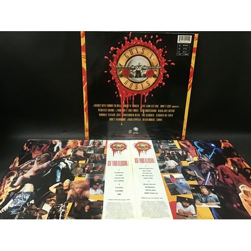 394 - GUNS ‘N’ ROSES ‘USE YOUR ILLUSION 1 & 2 VINYL ALBUMS. Here we have 2 double albums pressed on Geffen... 