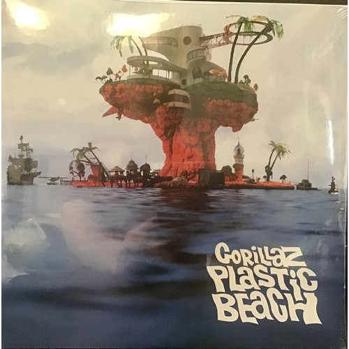 164 - GORILLAZ “PLASTIC BEACH”  DOUBLE VINYL LP. New and sealed double vinyl LP reissue from Gorillaz enti... 