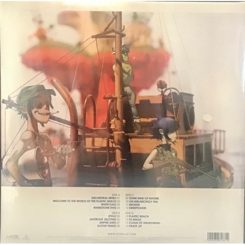 164 - GORILLAZ “PLASTIC BEACH”  DOUBLE VINYL LP. New and sealed double vinyl LP reissue from Gorillaz enti... 