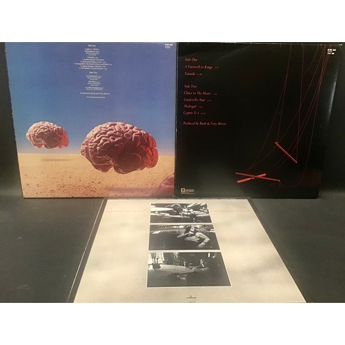 328 - RUSH VINYL LP RECORDS X 3. Here we have titles - A Farewell To Kings - Hemispheres and Permanent Wav... 