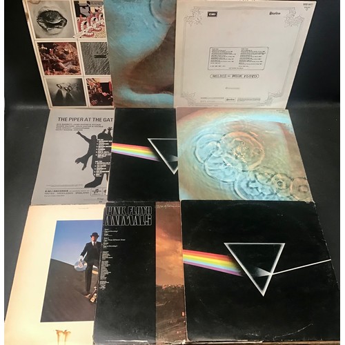 185 - COLLECTION OF VARIOUS PINK FLOYD ALBUMS X 9. Here we have titles as follows -  2 copies of ‘Dark Sid... 