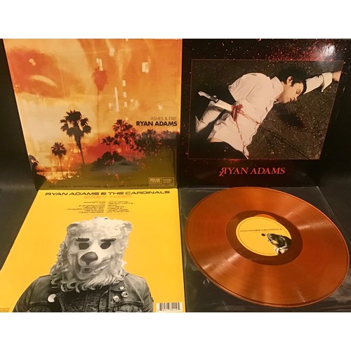 84 - RYAN ADAMS VINYL LP RECORDS X 3. All in Ex conditions with titles as follows - ‘Ashes And Fire’ comp... 