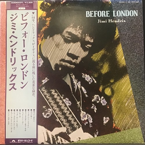 143 - JIMI HENDRIX VINYL JAPANESE COPY OF ‘BEFORE LONDON’. Found here on Polydor Records 28MM 0059 from 19... 