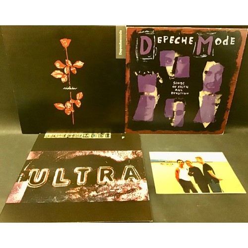 6 - DEPECHE MODE VINYL ALBUMS AND SIGNED XMAS CARD. The LP’s here are entitled - ‘Ultra’ on Mute Stumm 1... 