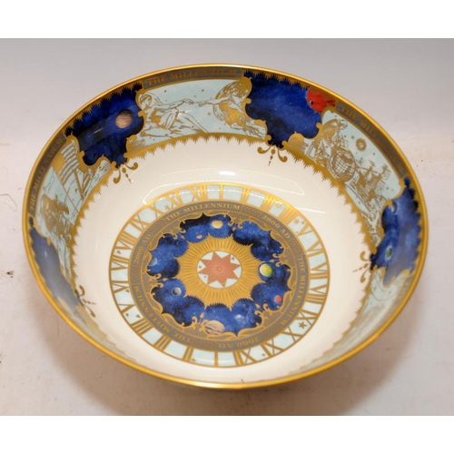 3 - Royal Worcester numbered limited edition 2000 Millennium Flight bowl, 26.5cms across. Boxed with cer... 