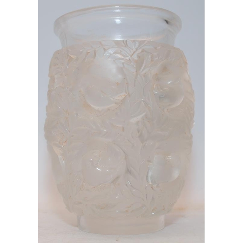 5 - 1939 Lalique Marcilhac 10-936 demi-crystal Bagatelle glass vase. 17cms tall. Etched R. Lalique Franc... 