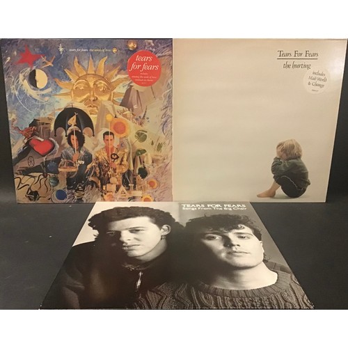 179 - TEARS FOR FEARS VARIOUS ALBUMS X 3. Album titles here include - Songs From The Big Chair - The Hurti... 