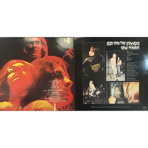 144 - THE STOOGES VINYL LP RECORDS X 2. These two albums are entitled - Raw Power on CBS 32083 from 1973  ... 