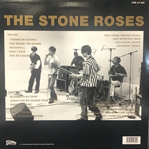 379 - LP VINYL THE STONE ROSES SELF TITLED DEBUT ALBUM. From 1989 on Silvertone Records ORELP 502 complete... 