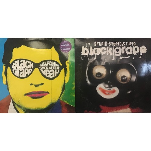 2 X BLACK GRAPE VINYL LP RECORDS. Original releases here enaltd