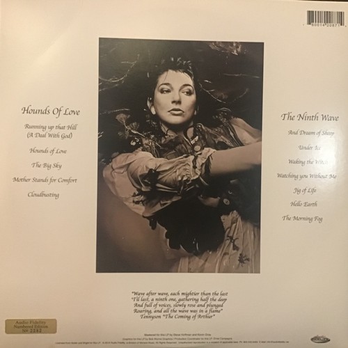 88 - KATE BUSH VINYL LP ‘HOUNDS OF LOVE’ AUDIO FIDELITY NUMBERED RECORD. Ex copy here on Audio Fidelity R... 