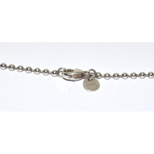 387 - Tiffany & Co fully hallmarked silver necklace.