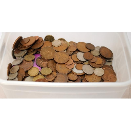 111 - Plastic tub of GB coins