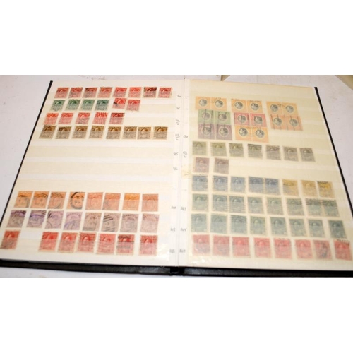 195 - 3 x stock books containing a good selection of mostly Commonwealth stamps including early examples