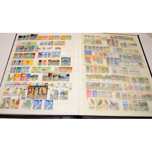 195 - 3 x stock books containing a good selection of mostly Commonwealth stamps including early examples