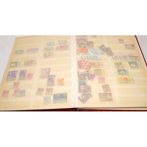 195 - 3 x stock books containing a good selection of mostly Commonwealth stamps including early examples