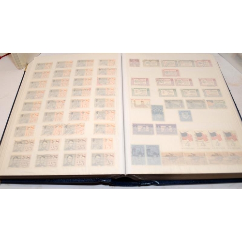 198 - 3 stock books containing a good number of USA postage stamps including early examples