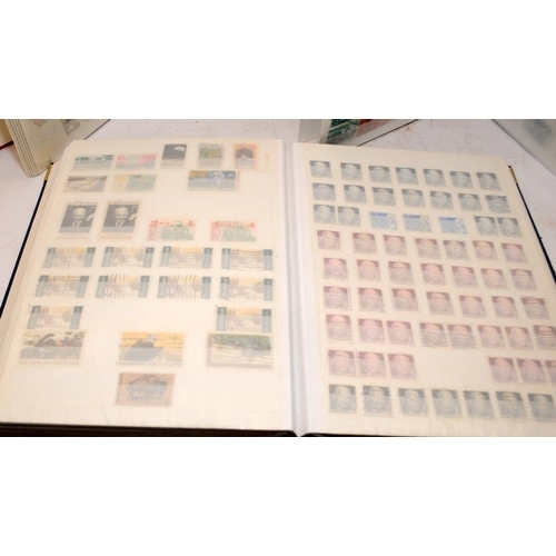 198 - 3 stock books containing a good number of USA postage stamps including early examples