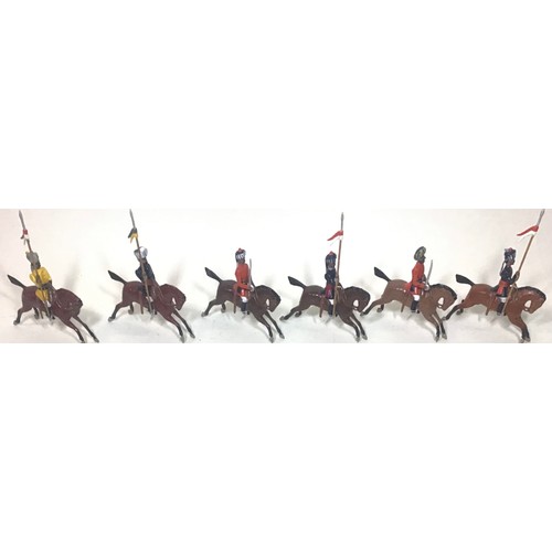 45 - Lead soldiers Indian cavalry 1914 to include Keo (6)to include Britains