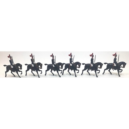 49 - Lead Soldiers British 1914 horse guards (6)to include Britains