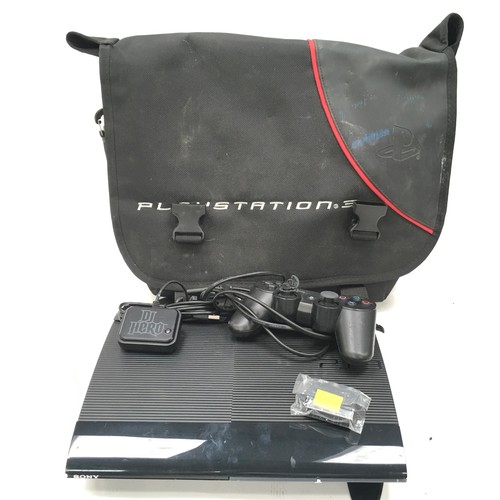 431 - A PlayStation 3 bag that contains a PlayStation 3 along with wires and a controller