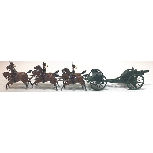 88 - Britains RHA gun team with cannon and Limber complete with riders