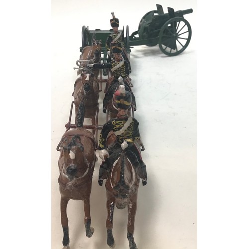 88 - Britains RHA gun team with cannon and Limber complete with riders