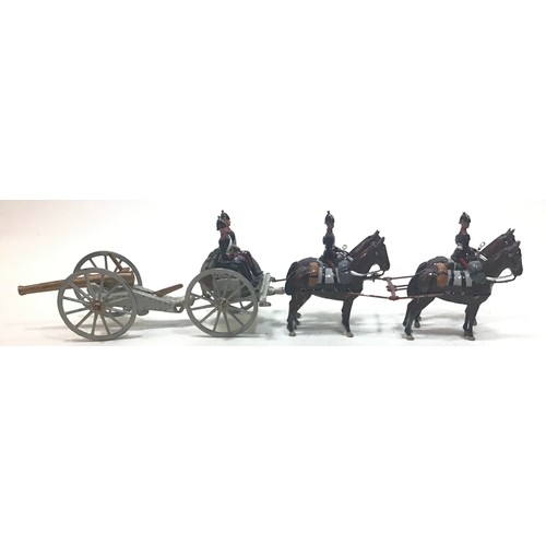 92 - Britains RHA gun team with cannon and Limber complete with riders