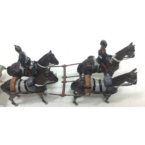 92 - Britains RHA gun team with cannon and Limber complete with riders