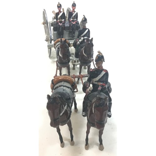 92 - Britains RHA gun team with cannon and Limber complete with riders