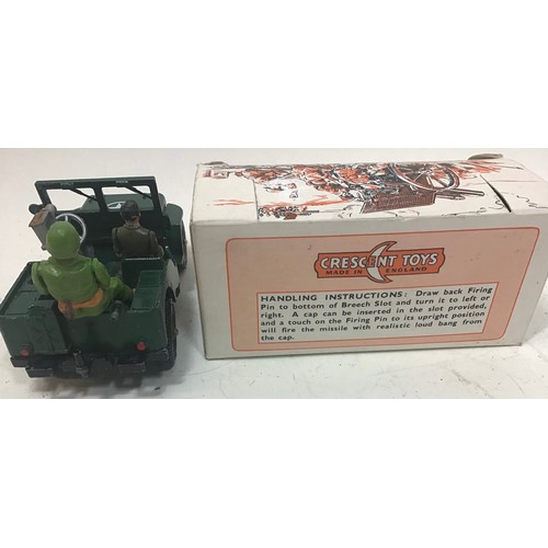 70 - Britains American jeep (unboxed) with a Crescent 18