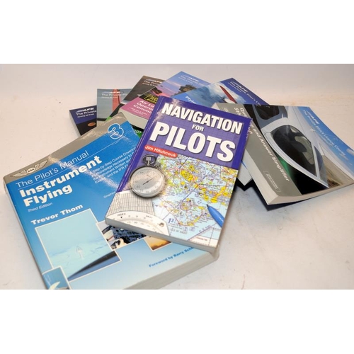 69 - A collection of reference books relating learning all aspects of becoming a pilot