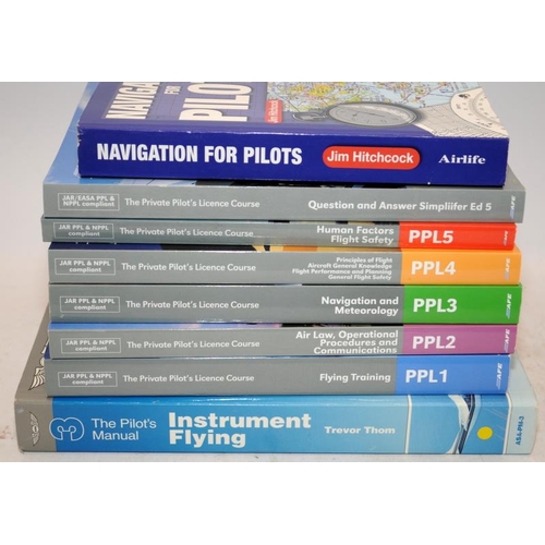 69 - A collection of reference books relating learning all aspects of becoming a pilot