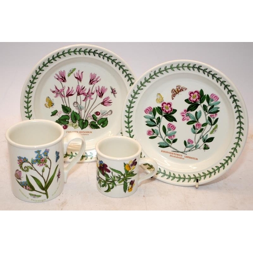 72 - Collection of Portmeirion Botanic Garden to include lidded casserole dish, large flan dish and plate... 