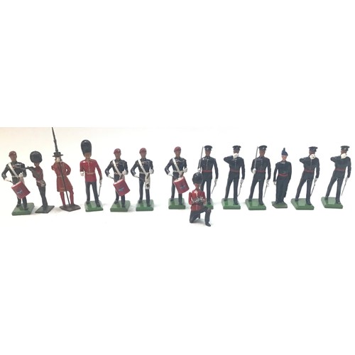 86 - Mixed collection of Lead Soldiers all  British regiments to include Britains (14)