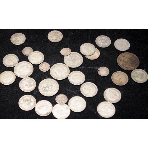 121 - A collection of GB pre 1947 .500 and .925 silver coins