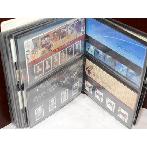 206 - Royal Mail album of Presentation packs. Good monetary value of unused stamps