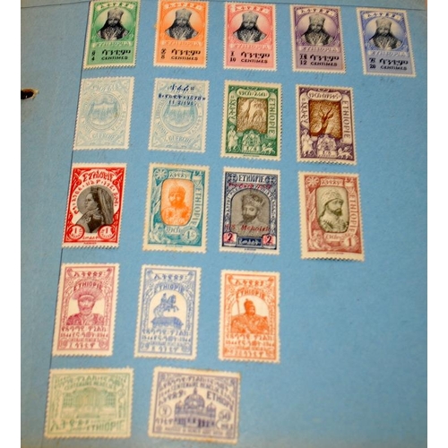 207 - Three vintage albums of world stamps. These albums have some age and have been carefully compiled. W... 