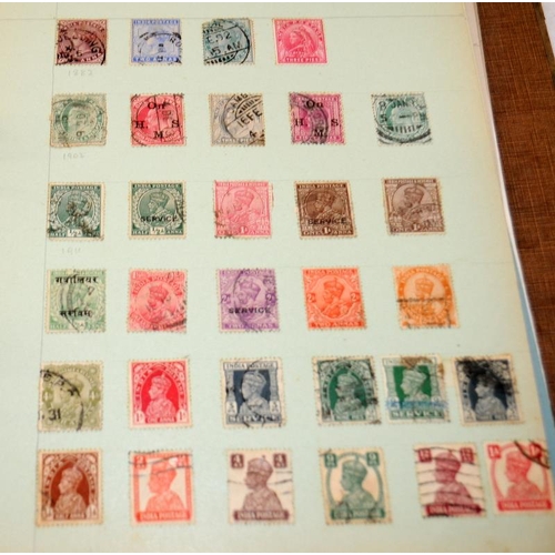 207 - Three vintage albums of world stamps. These albums have some age and have been carefully compiled. W... 