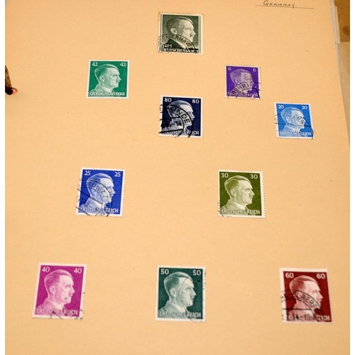 207 - Three vintage albums of world stamps. These albums have some age and have been carefully compiled. W... 