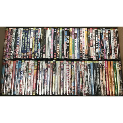 237 - X-RATED collection of 90 pornographic DVD’S.