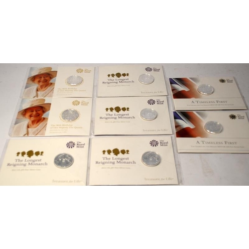 138 - Collection of Royal Mint Fine Silver £20 20 Pound coins. All BU and carded, 2013, 2015 and 2016 date... 