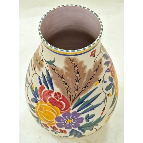 20 - Poole Pottery 337 ZW Pattern vase 26cm tall.